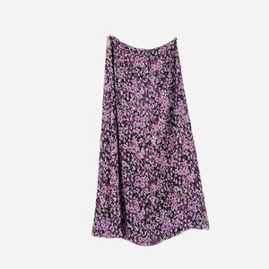 Valerie Stevens A-Line Skirt - Pink and Black Floral